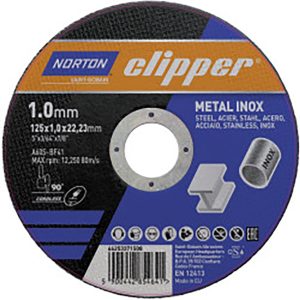 Rezna ploča za metal/inox 41_125 1,0×22,23 Norton Clipper