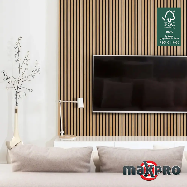 Akustični panel Hrast FURNIR 270x60 cm