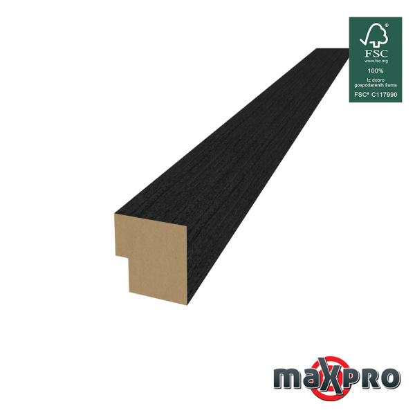 Završna letvica za akustični panel Crni hrast 240 cm
