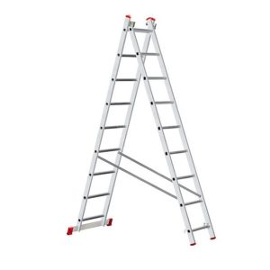 Ljestve aluminijske duple 2×9