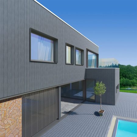 WPC vanjski zidni panel CYAN GREY