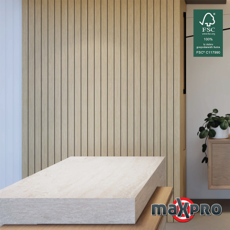 Akustični panel Hrast Pattern FURNIR 116-4 2700x600x9 mm